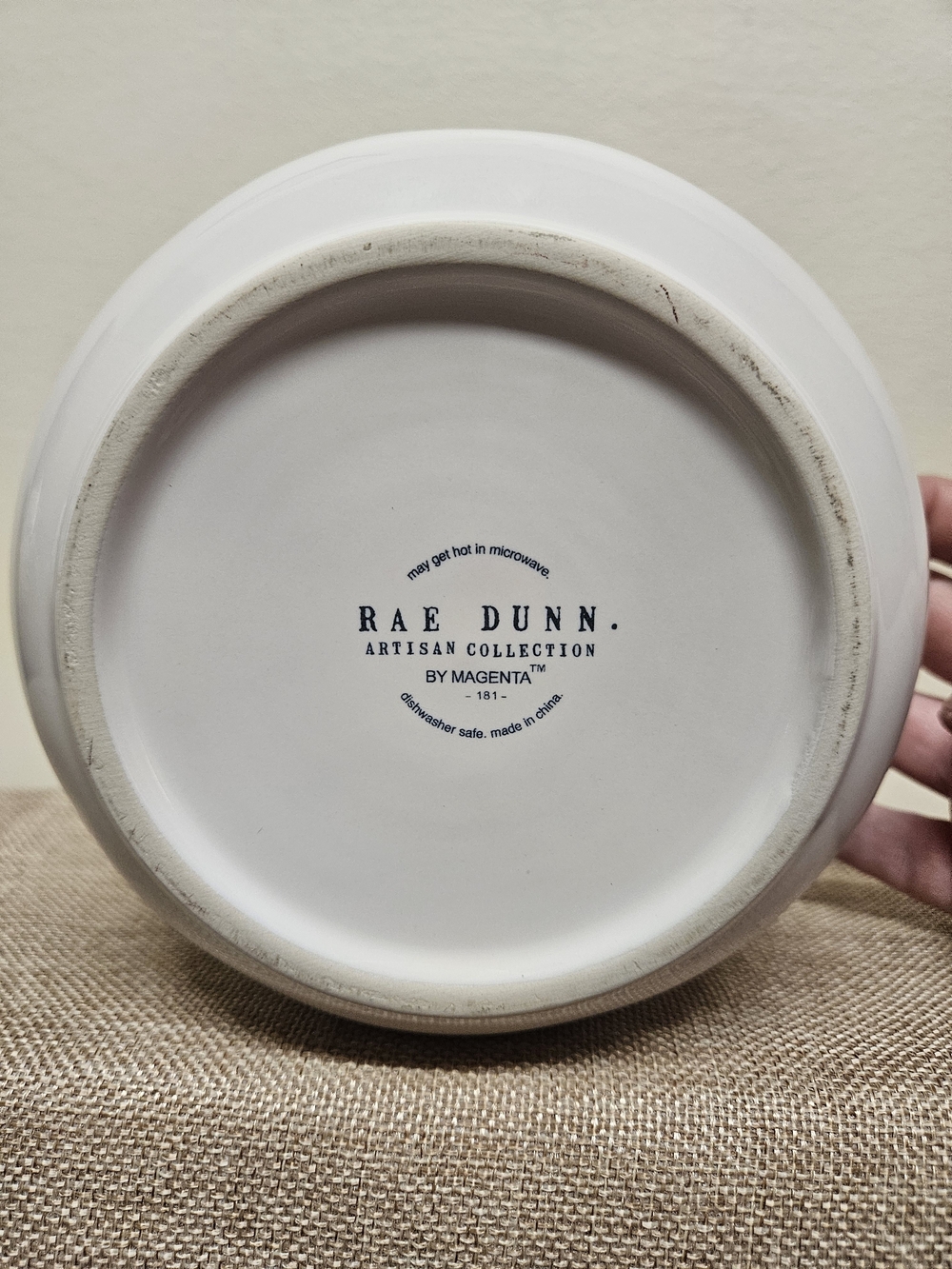Rae Dunn Storage Bowl VEGGIES - Picture 3 of 10